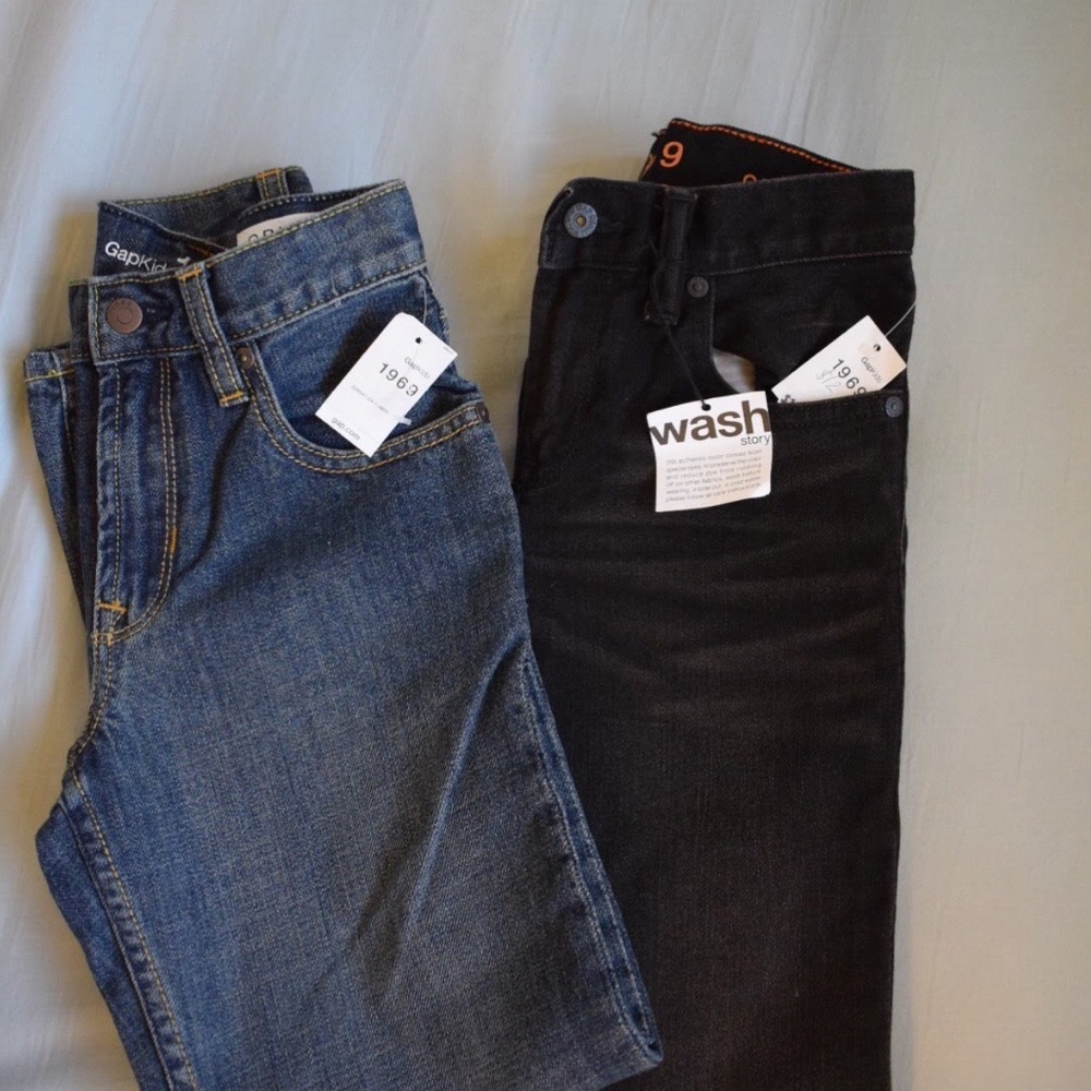 New 2 pairs of GapKids Jeans Boys 8 slim